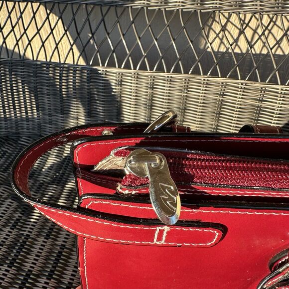 Mcklein Winnetka Laptop‎ Bag Work Bag Briefcase Red Classic - Picture 8 of 15